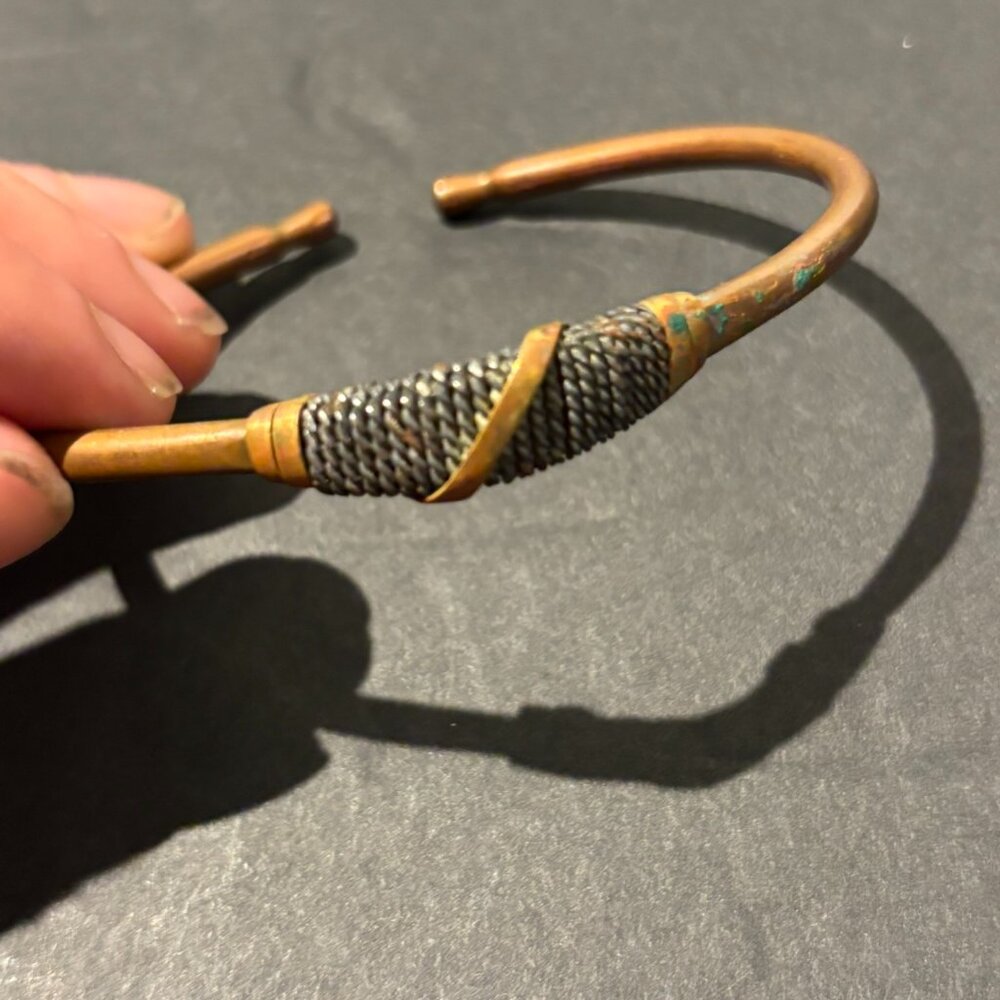 Copper & Brass Artisan Wrapped Cuff Bracelet – African-Made